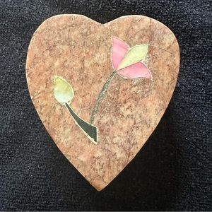 Vintage Fetco Soapstone Jewelry/Trinket Box